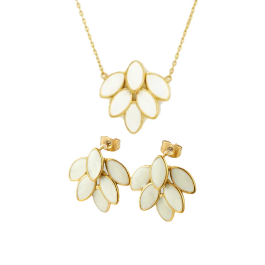 Emira White Set - Bourga Collections