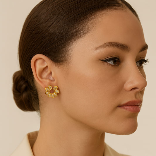 Baronia Earring Studs - Bourga Collections