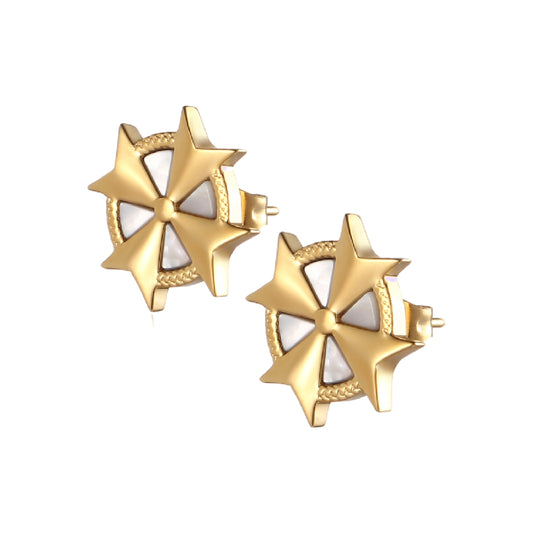 Bourga Deluxe Cross Studs - Bourga Collections