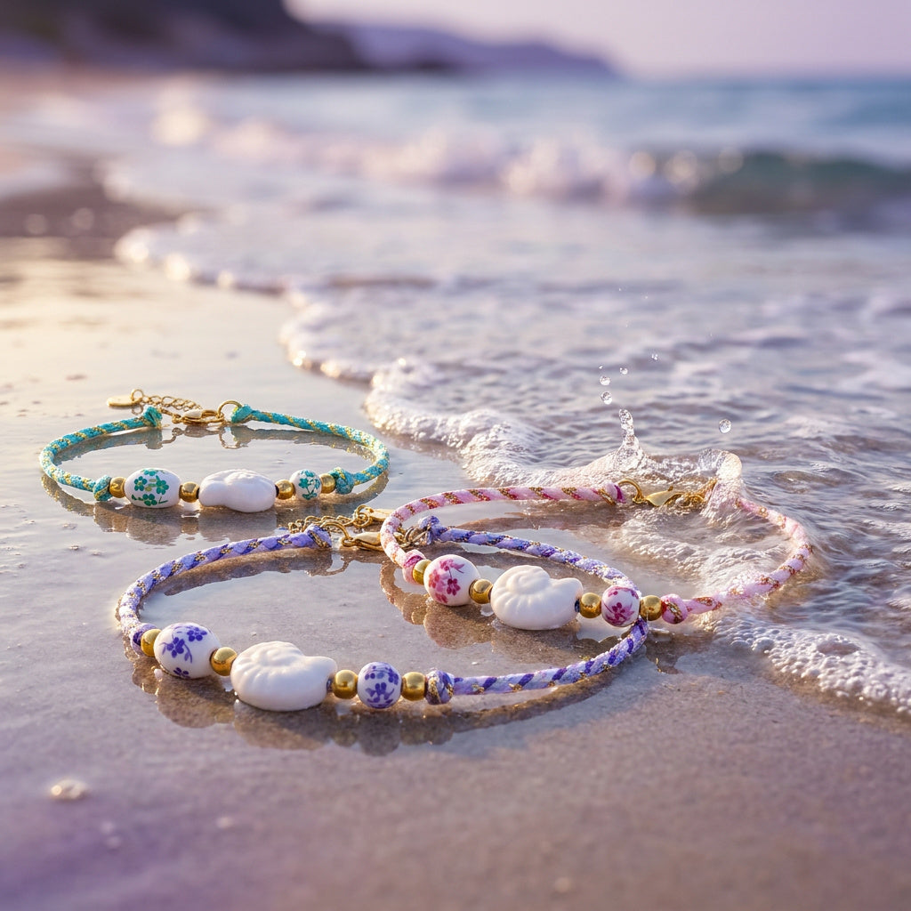 Coralia Anklet – Azure