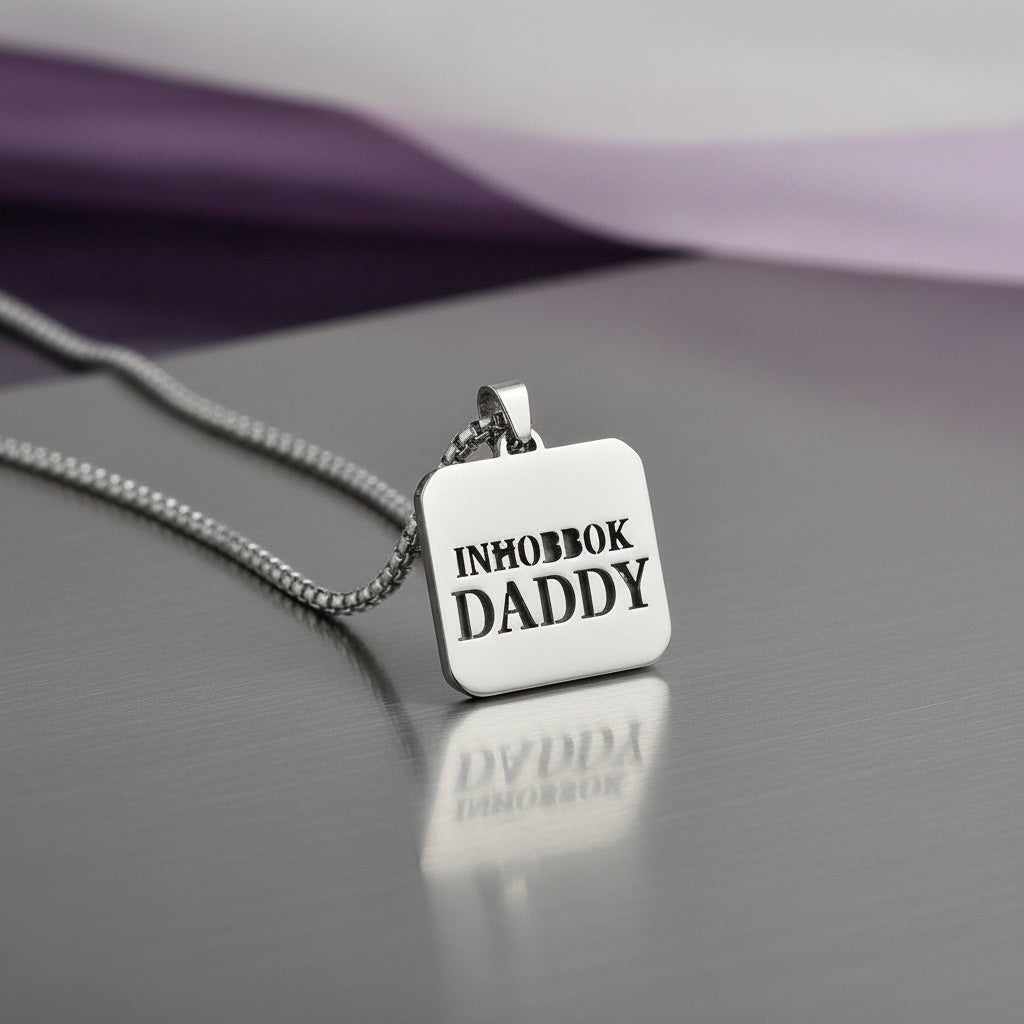 Inħobbok Daddy Necklace Silver