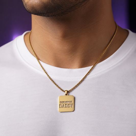 Inħobbok Daddy Necklace Gold