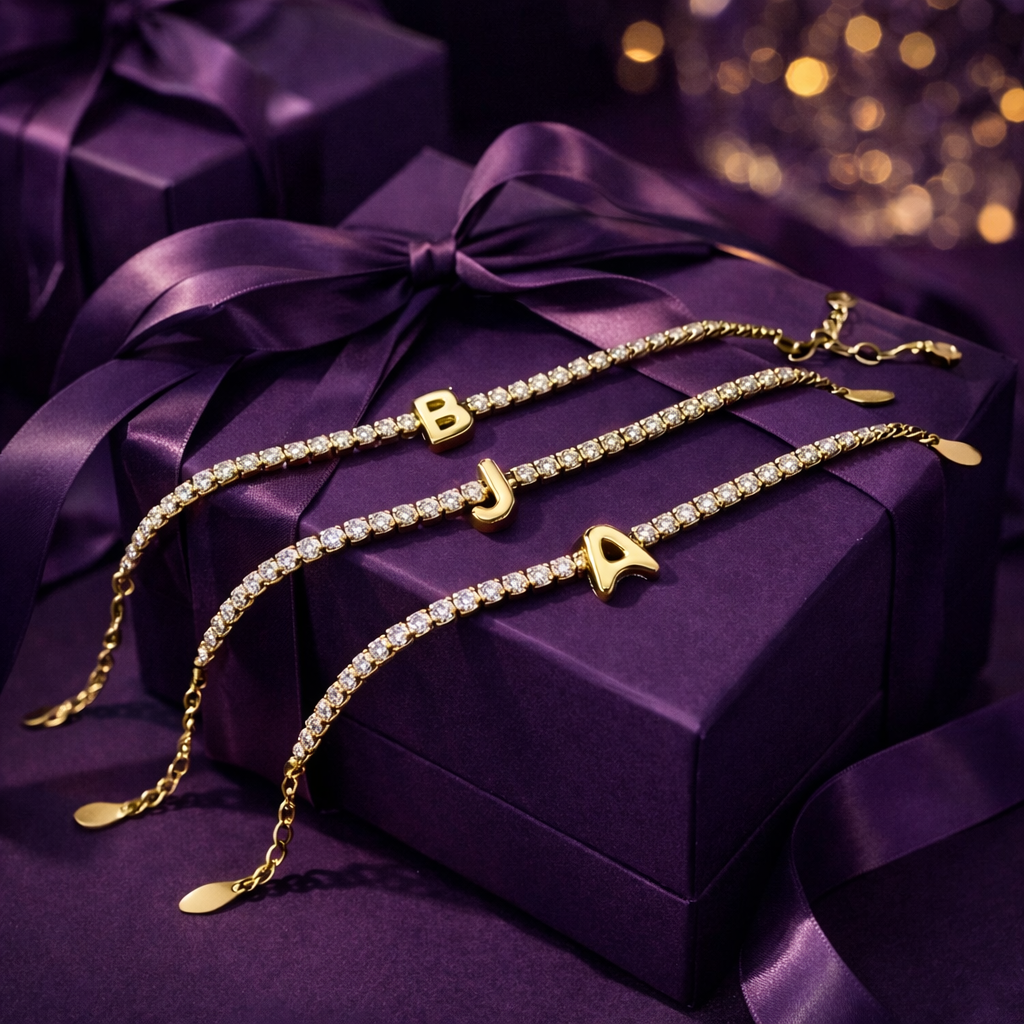 Initial Tennis Bracelets