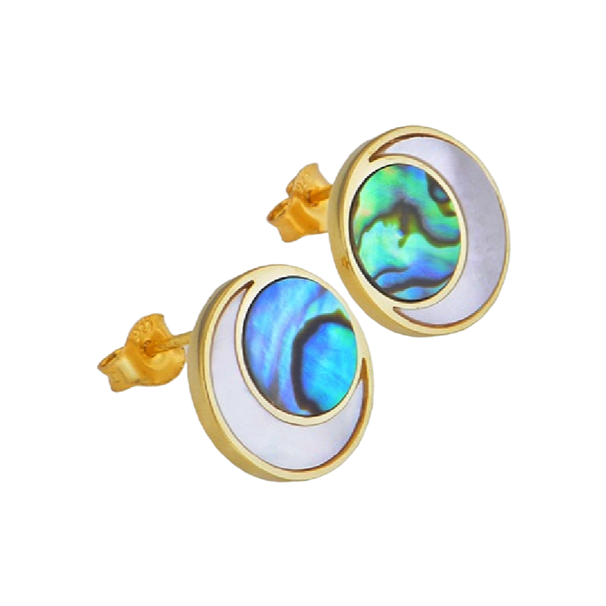 Ilwien Madre Perla Earring Studs - Bourga Collections