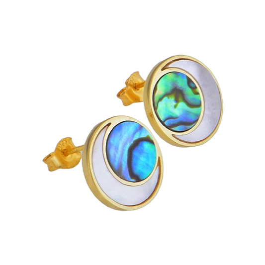 Ilwien Madre Perla Earring Studs - Bourga Collections