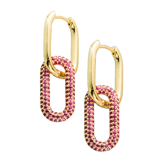 Cubiko Wine Earrings - Bourga Collections