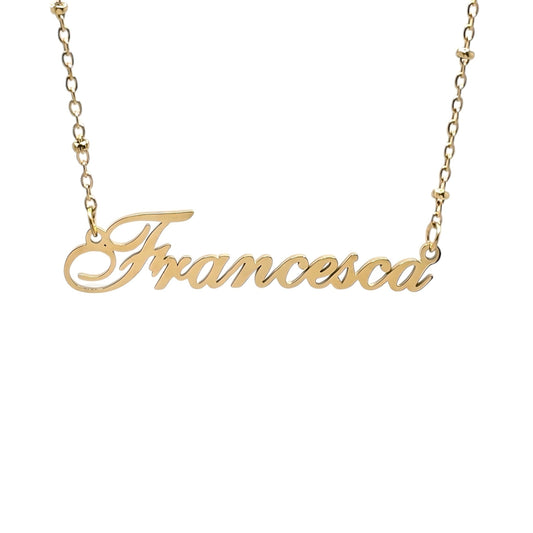 F Name Necklaces - Bourga Collections