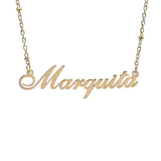 M Name Necklaces - Bourga Collections
