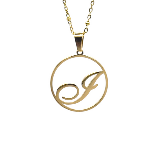 I Initial Necklace - Bourga Collections