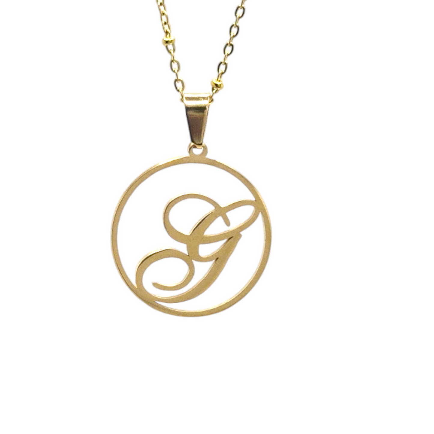 G Initial Necklace - Bourga Collections