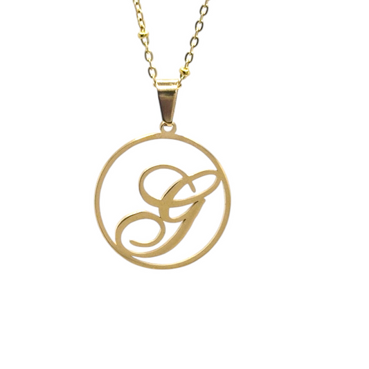 G Initial Necklace - Bourga Collections