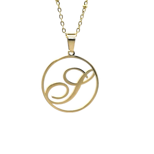 S Initial Necklace - Bourga Collections
