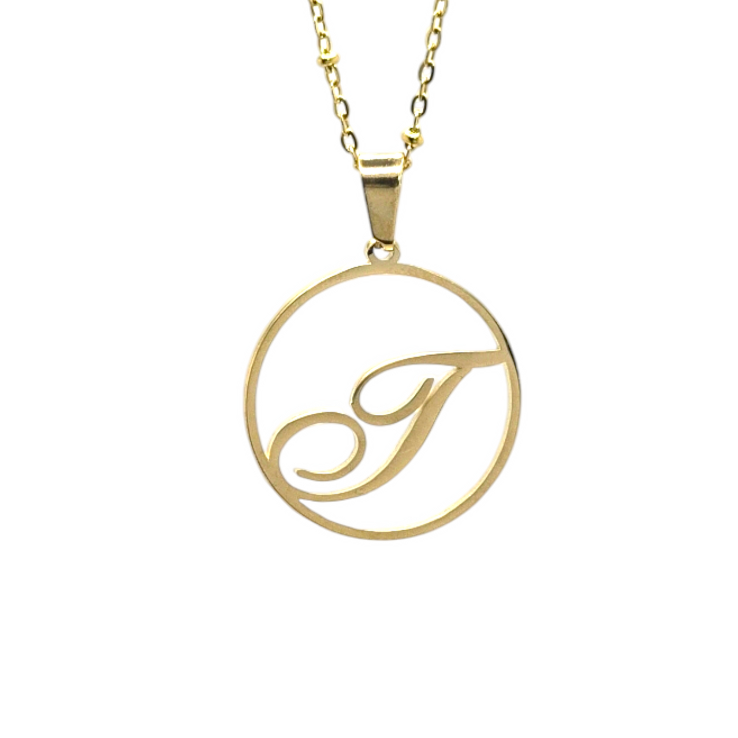 T Initial Necklace - Bourga Collections