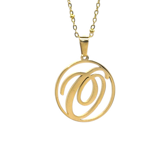 O Initial Necklace - Bourga Collections