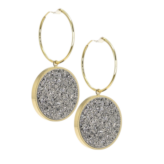 Bourga Glint Silver Earrings - Bourga Collections