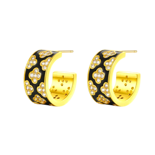 Burshka Black Clover Hoops - Bourga Collections
