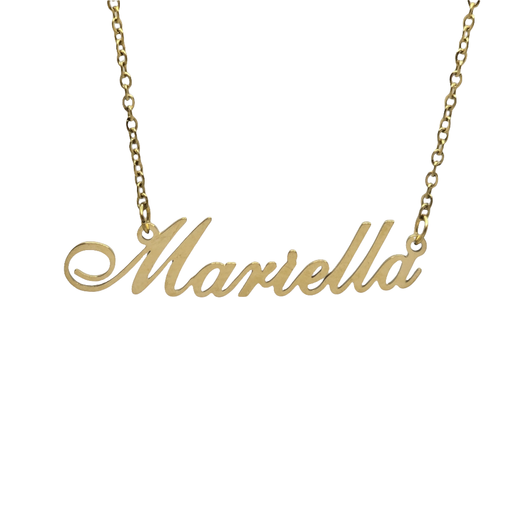 M Name Necklaces - Bourga Collections