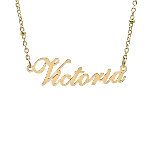 V Name Necklaces - Bourga Collections