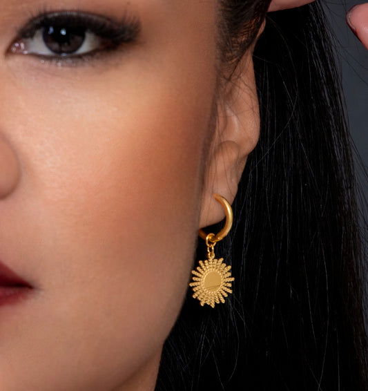 Bourga Mini Sun Earrings