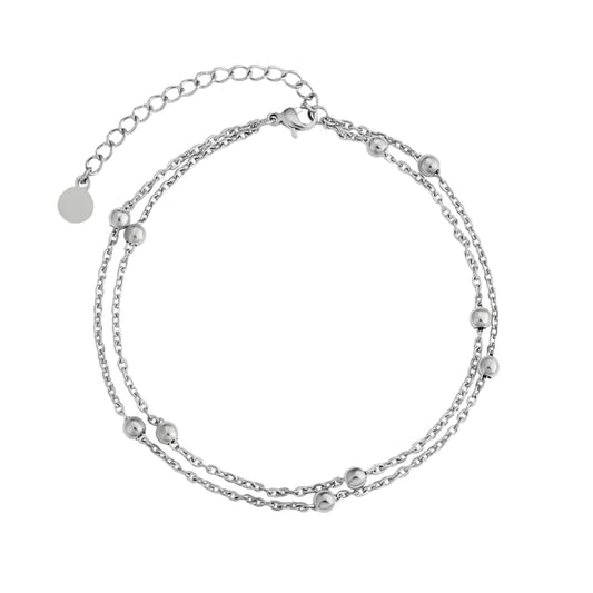 Bourga Steel Double Anklet