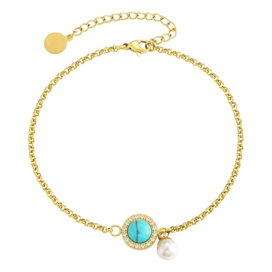 Bourga Turquoise Anklet
