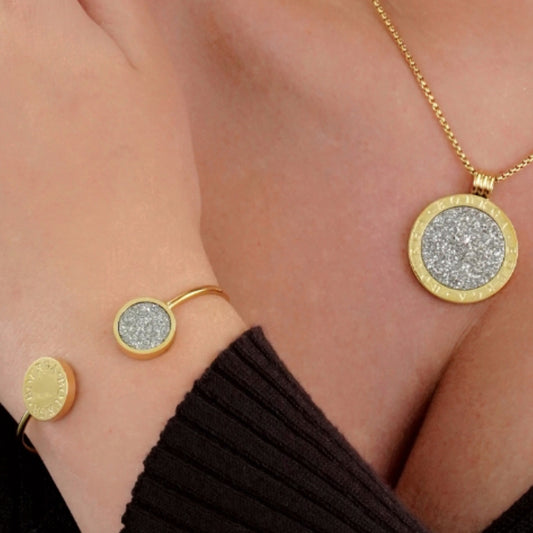 Bourga Glint Silver Bangle