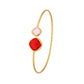 Lussera Bangle Ruby & Pink Rose - Bourga Collections