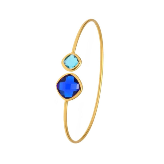 Lussera Bangle Royal Blue & Aqua - Bourga Collections