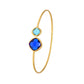 Lussera Bangle Royal Blue & Aqua - Bourga Collections