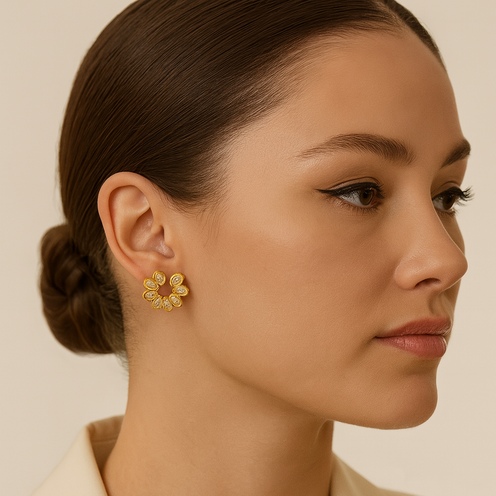 Baronia Earring Studs - Bourga Collections