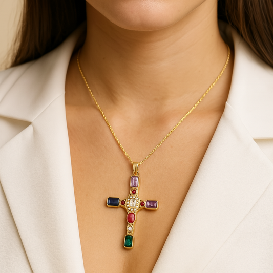 Regalia Cross Necklace - Bourga Collections