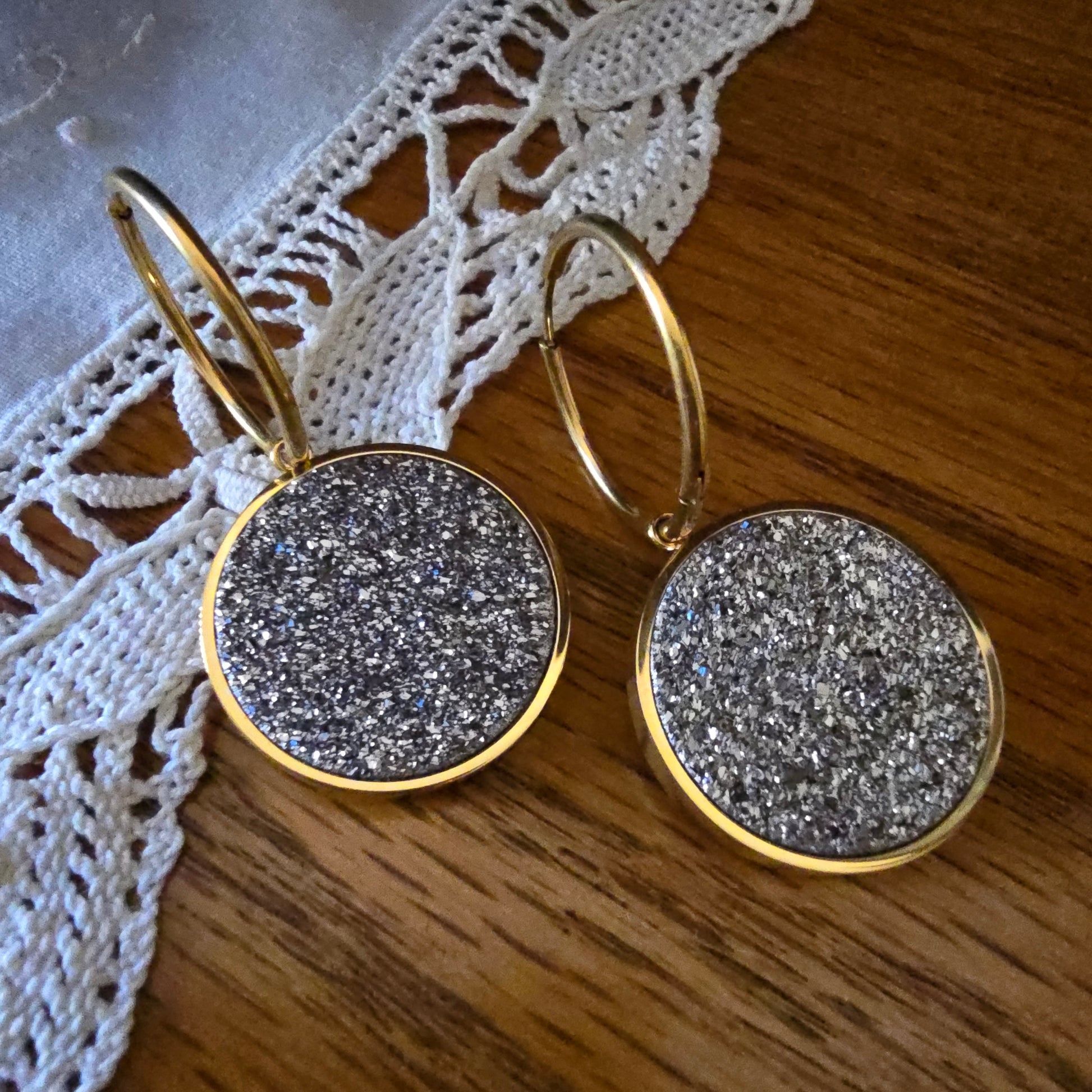 Bourga Glint Silver Earrings - Bourga Collections