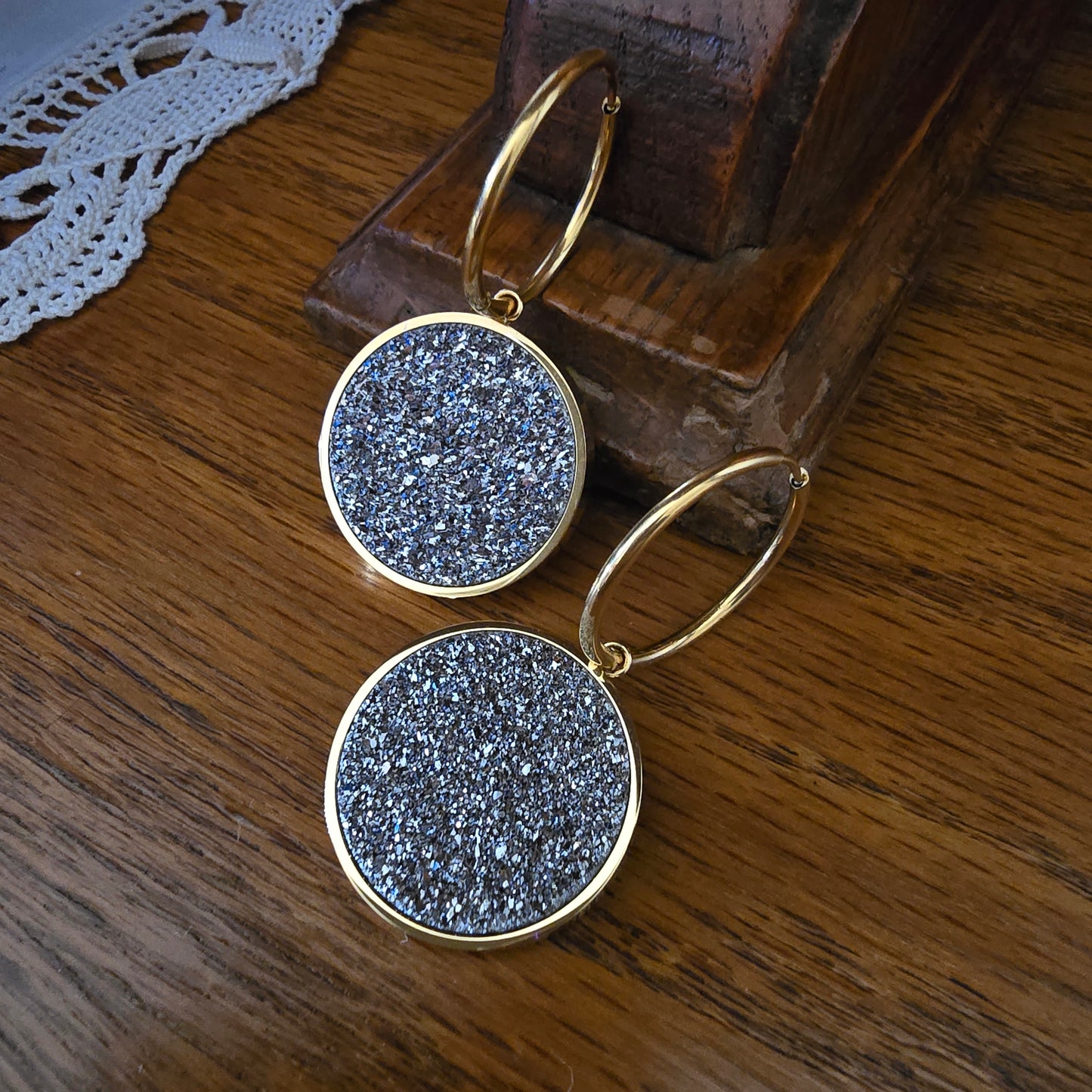 Bourga Glint Silver Earrings - Bourga Collections
