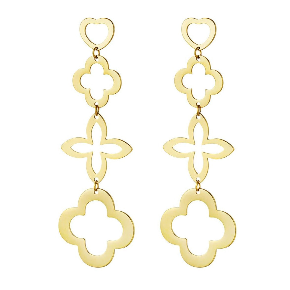 Clover Statement Earrings - Bourga Collections