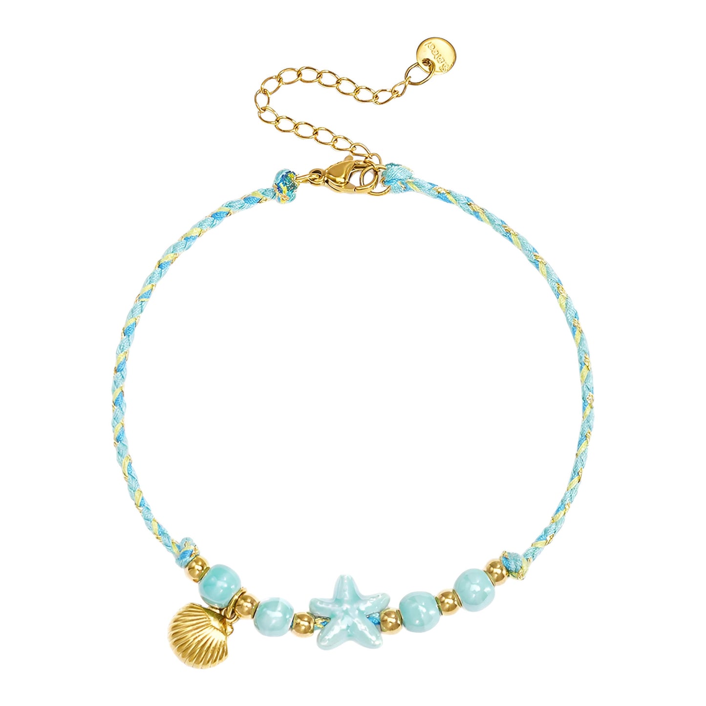 Starfish Anklet – Amalfi Blue