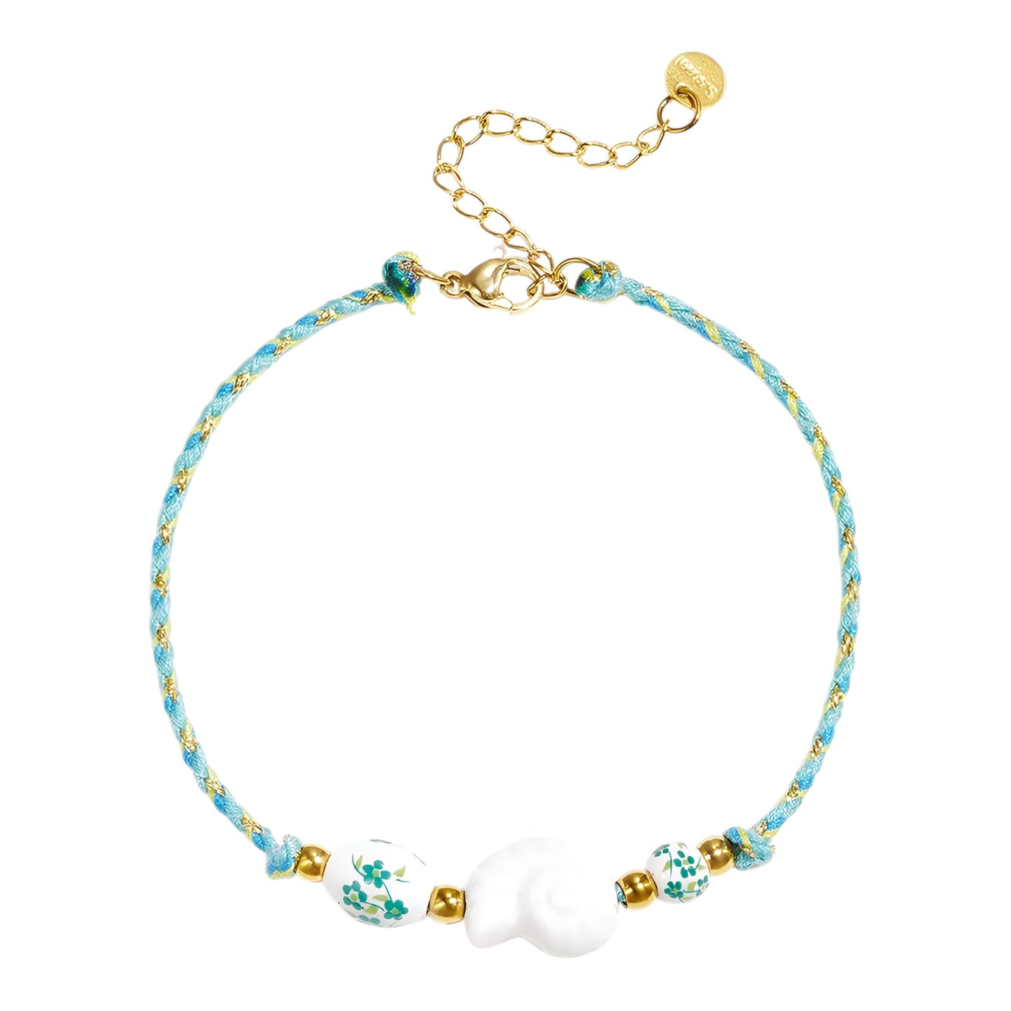 Coralia Anklet – Seafoam