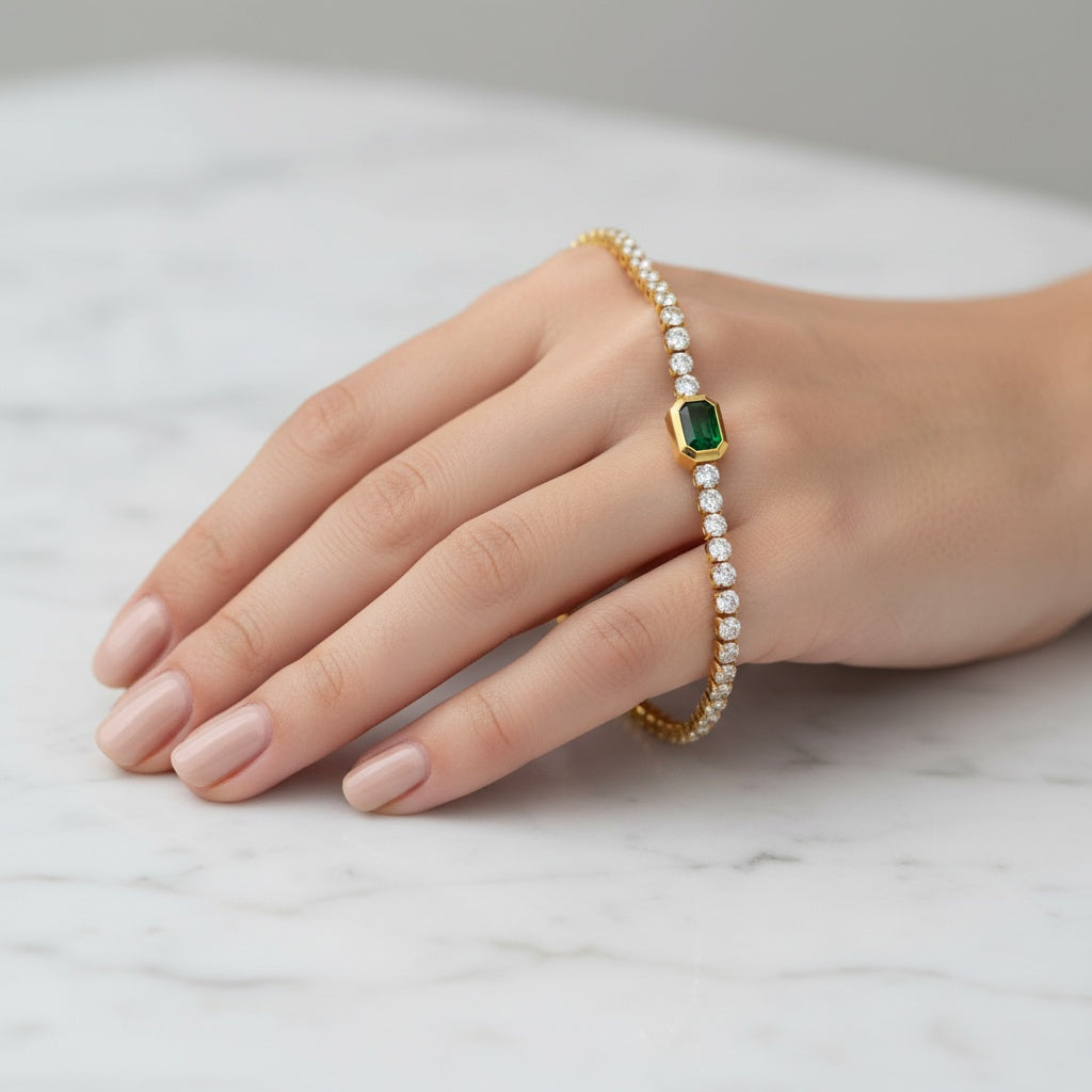 Contessa Verde Bracelet - Bourga Collections