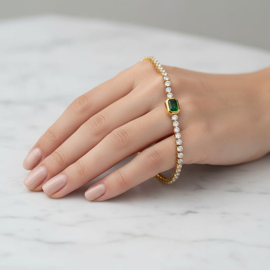 Contessa Verde Bracelet - Bourga Collections
