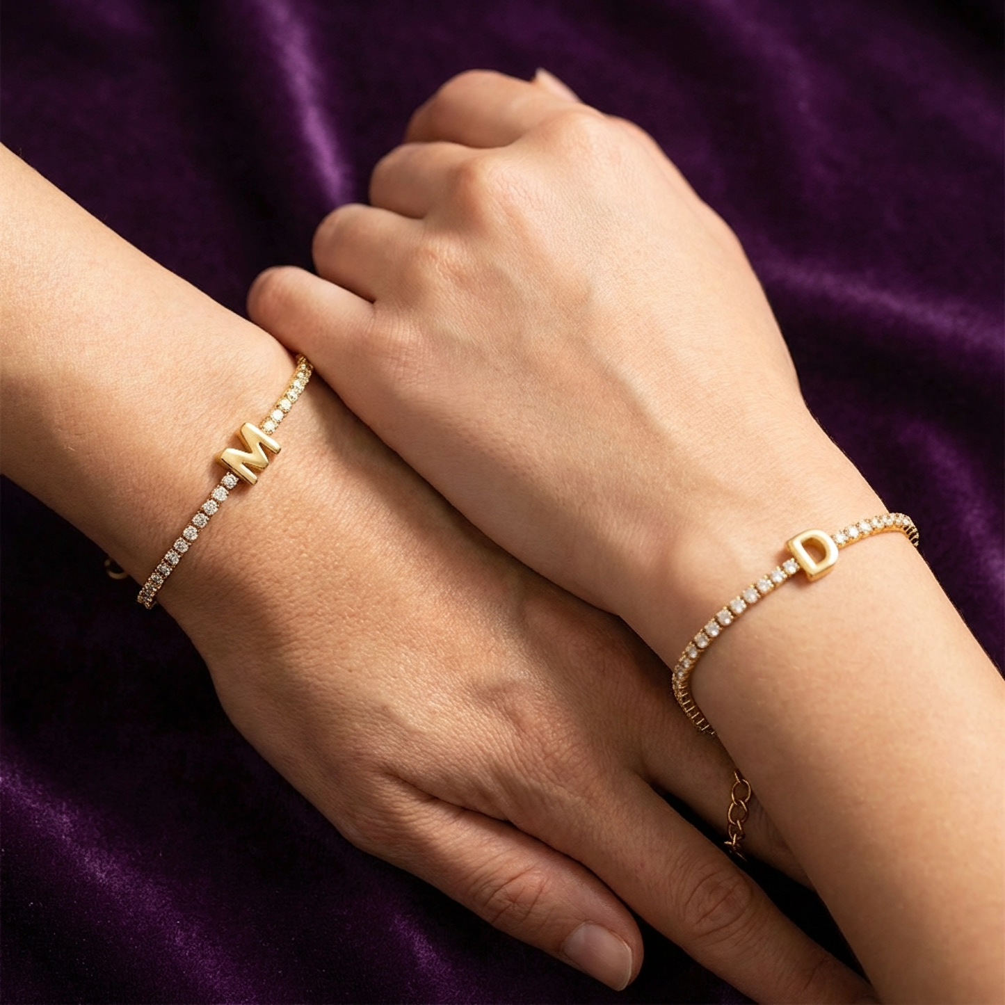 Initial Tennis Bracelets