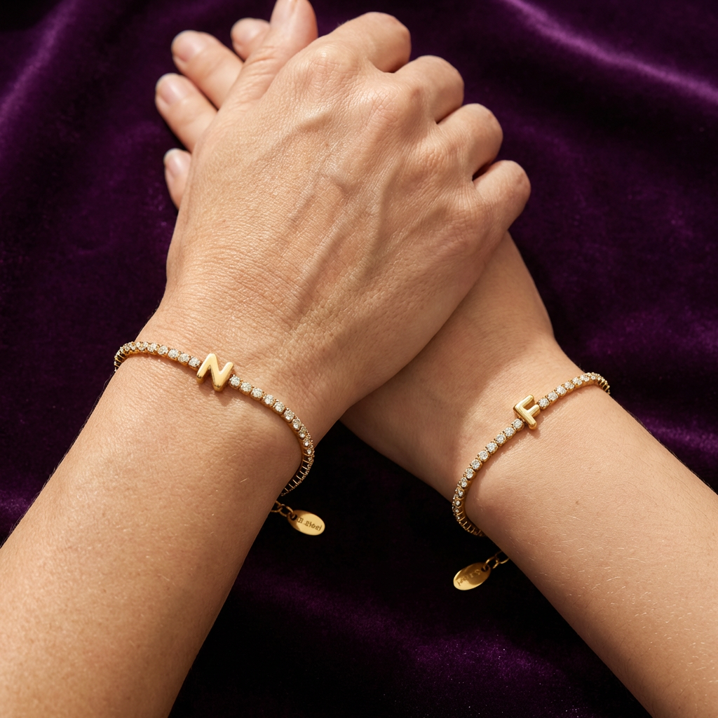 Initial Tennis Bracelets