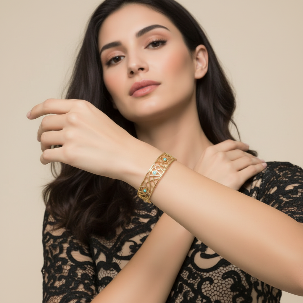 Arkata Cuff Bangle - Bourga Collections
