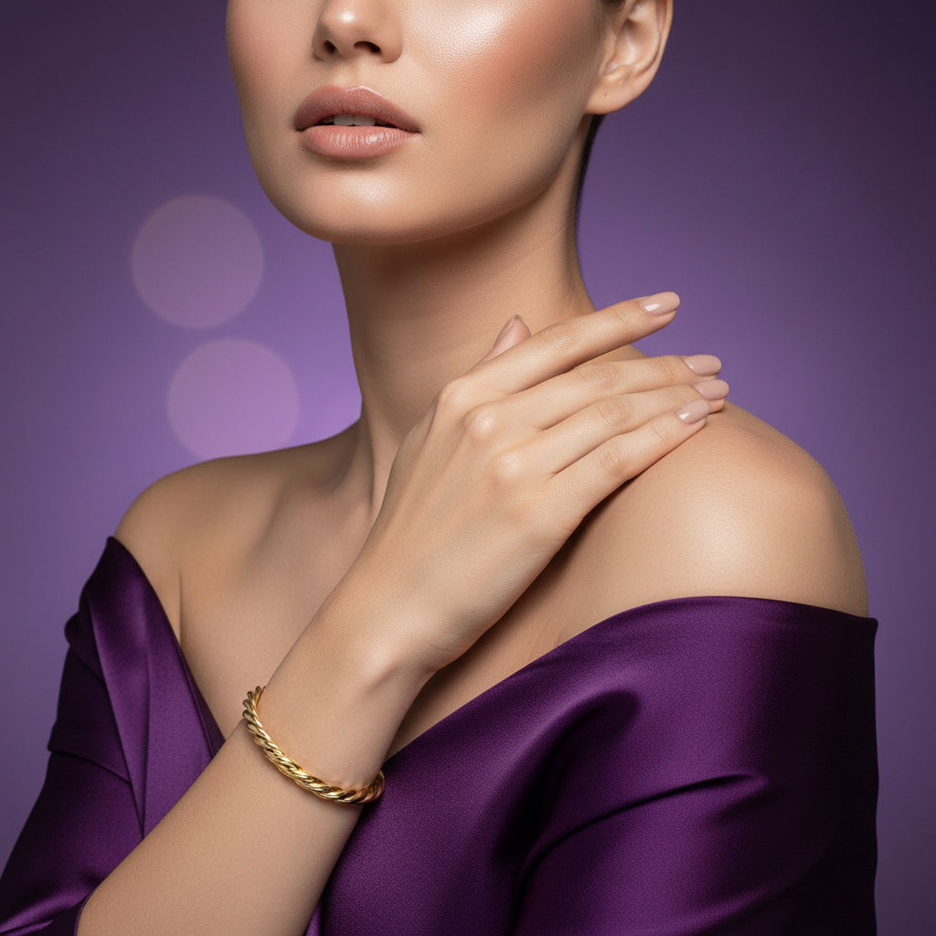 Twirl Bangle - Bourga Collections