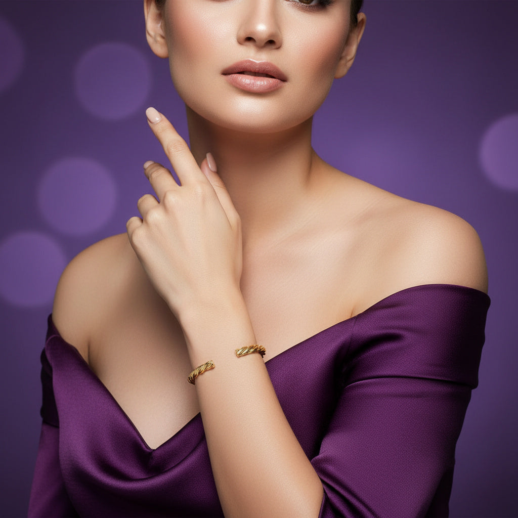 Twirl Bangle - Bourga Collections