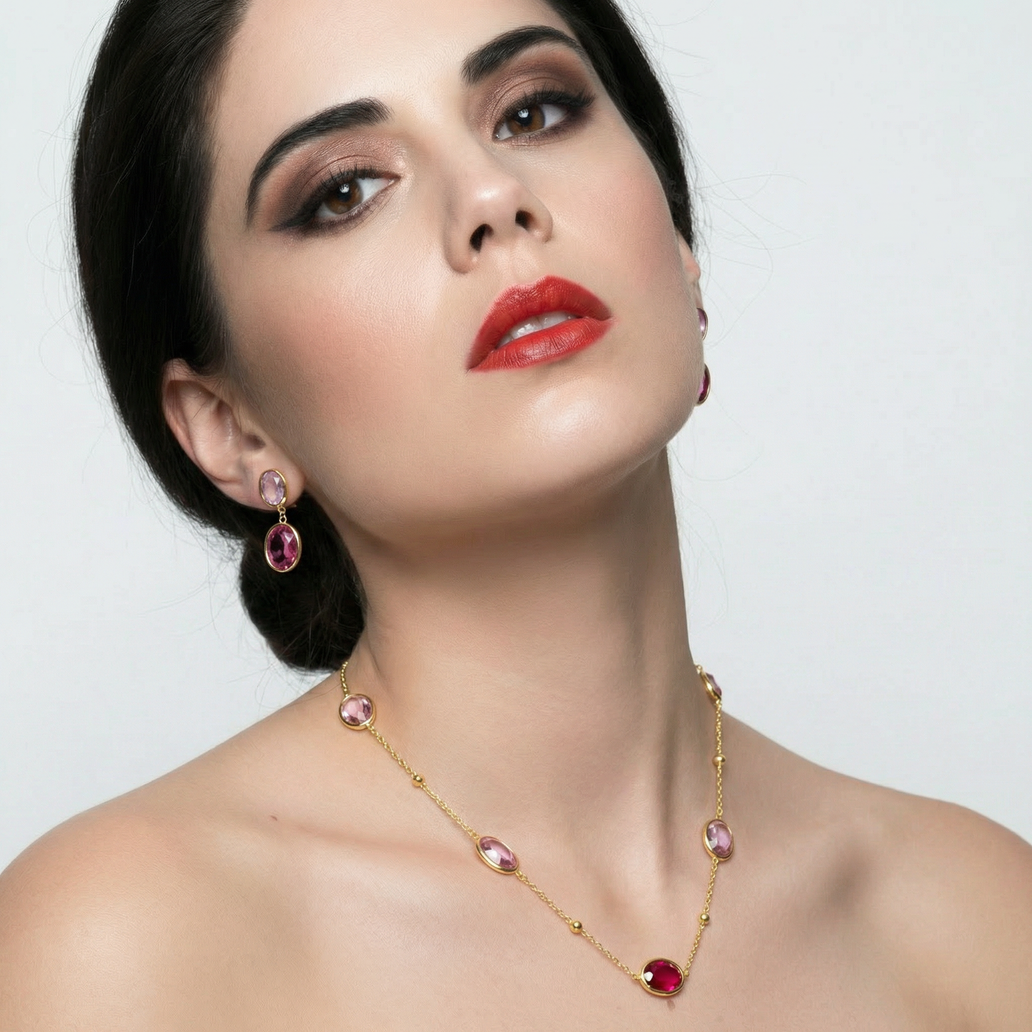 Essenza Rosa Necklace - Bourga Collections
