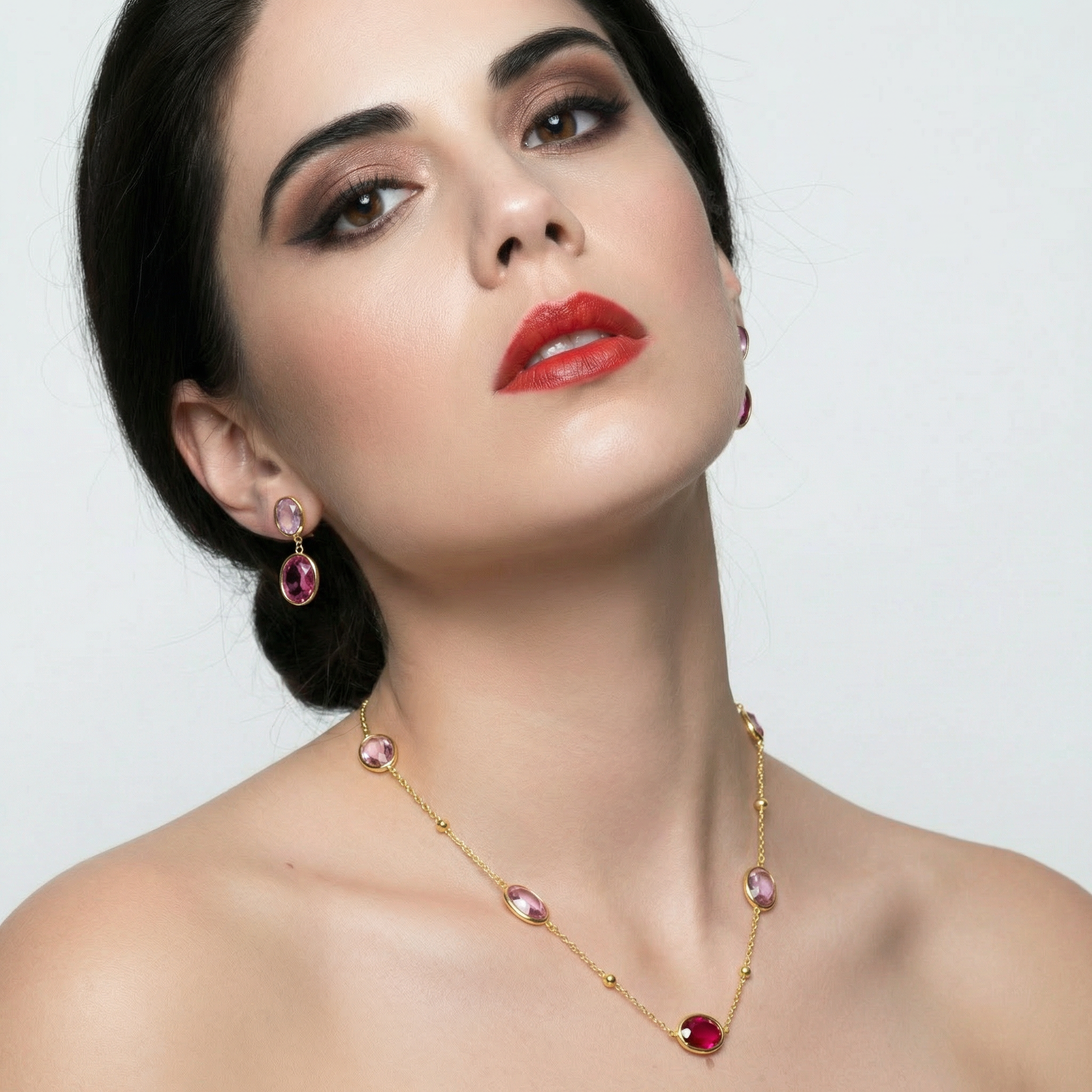 Essenza Rosa Necklace - Bourga Collections