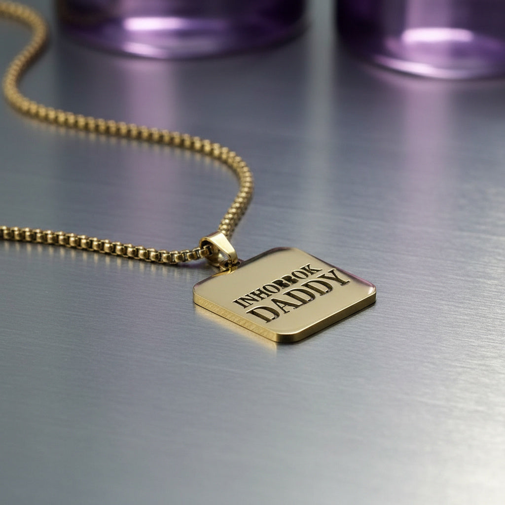 Inħobbok Daddy Necklace Gold