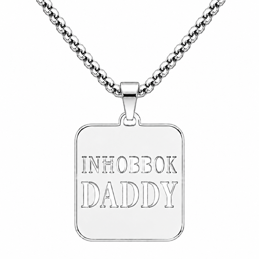 Inħobbok Daddy Necklace Silver