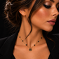 Belle Noir Necklace - Bourga Collections
