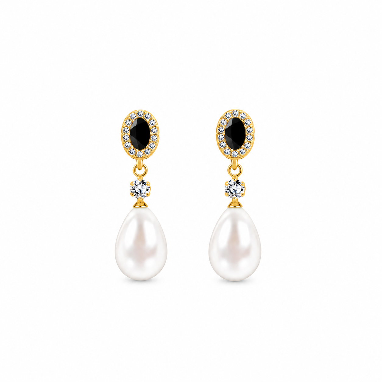 Angélique Noir Earrings - Bourga Collections