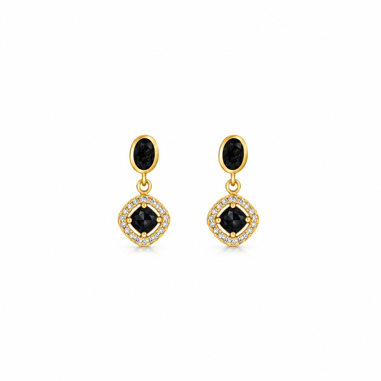 Petite Noir Earrings - Bourga Collections